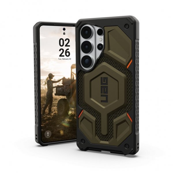 Urban Armor Gear (UAG) Samsung Galaxy S26 Ultra Kuori Monarch Pro Kevlar MagSafe Element Green