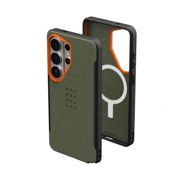 Urban Armor Gear (UAG) Samsung Galaxy S26 Ultra Kuoret Civilian MagSafe Olive/Orange