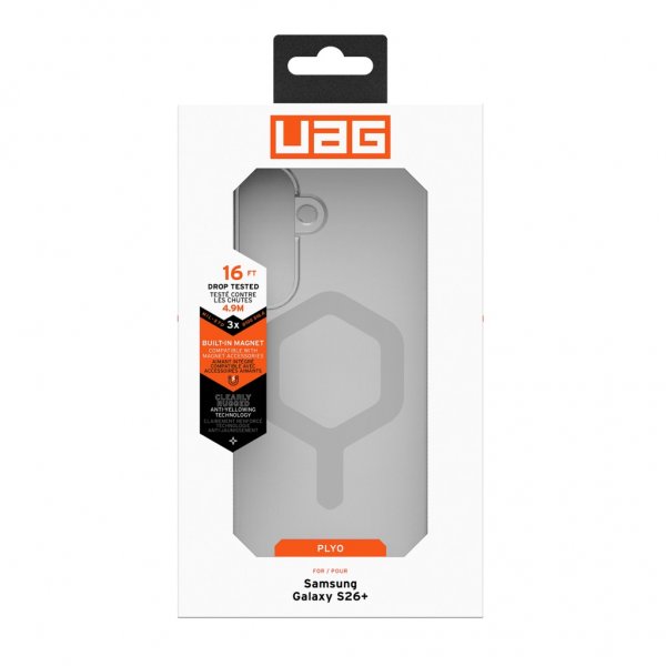 Urban Armor Gear (UAG) Samsung Galaxy S26 Plus -kuori Plyo MagSafe Ice/Silver