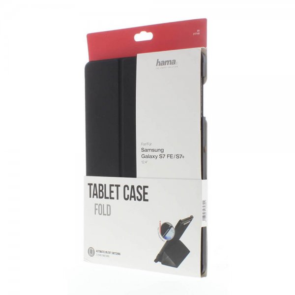 Hama Samsung Galaxy Tab S7 FE/Galaxy Tab S7 Plus Fold -suojakotelo, musta