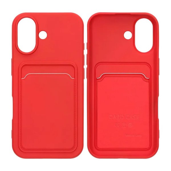 iPhone 17 Kuoret Korttipidike Punainen