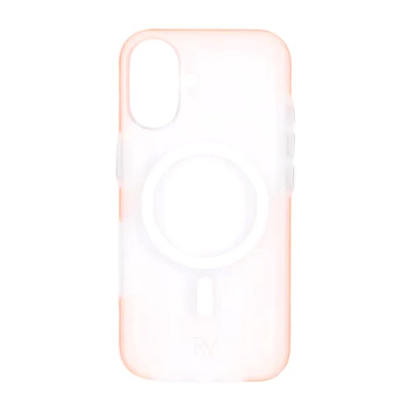 Rvelon iPhone 17 -kuori aaltopahvipintainen MagSafe oranssi