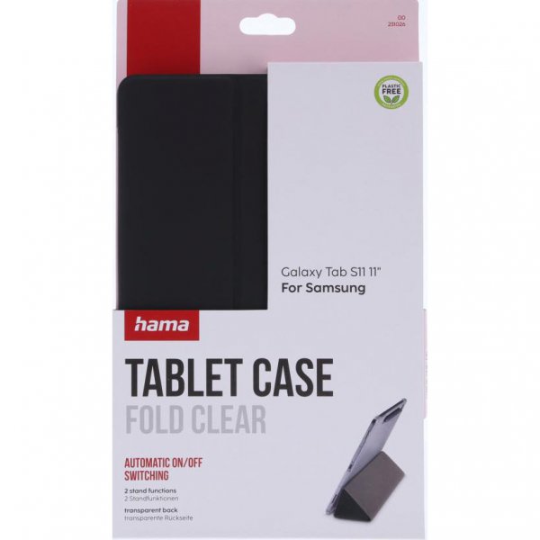 Hama Samsung Galaxy Tab S11 -suojakotelo Fold Clear, musta