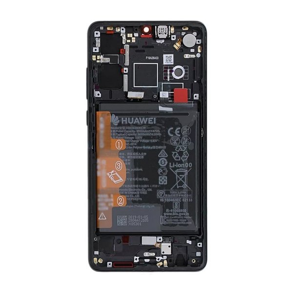Huawei P30 New Edition -näyttö LCD-näytöllä ja alkuperäisellä akulla - Musta
