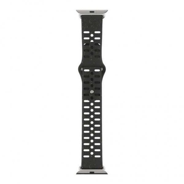 Pela Apple Watch 44/45/46mm/Apple Watch Ultra -ranneke, viininpunainen/musta