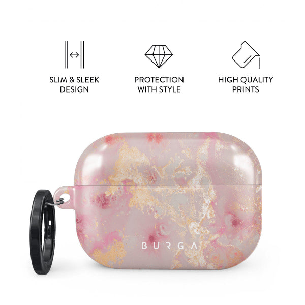 Burga AirPods Pro 2 -kuoret, Golden Coral -design