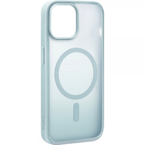 Puro iPhone 15 Gradient MagSafe -suojakuori, vihreä