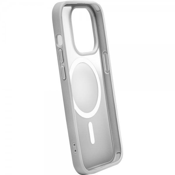 Puro iPhone 15 Pro -suojakuori Gradient MagSafe, hopea