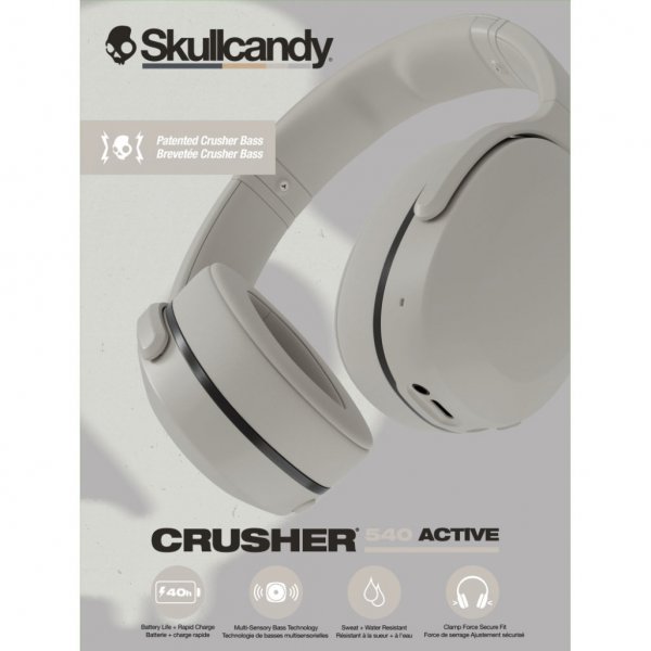 Skullcandy Langattomat Kuulokkeet Crusher 540 Active Over-Ear Concrete Grey