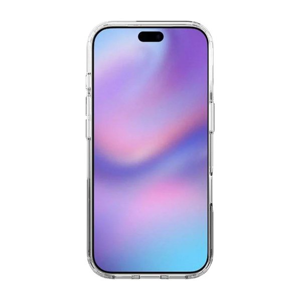 iPhone 17 Pro -kuori, läpinäkyvä, pyörivä MagSafe-jalusta