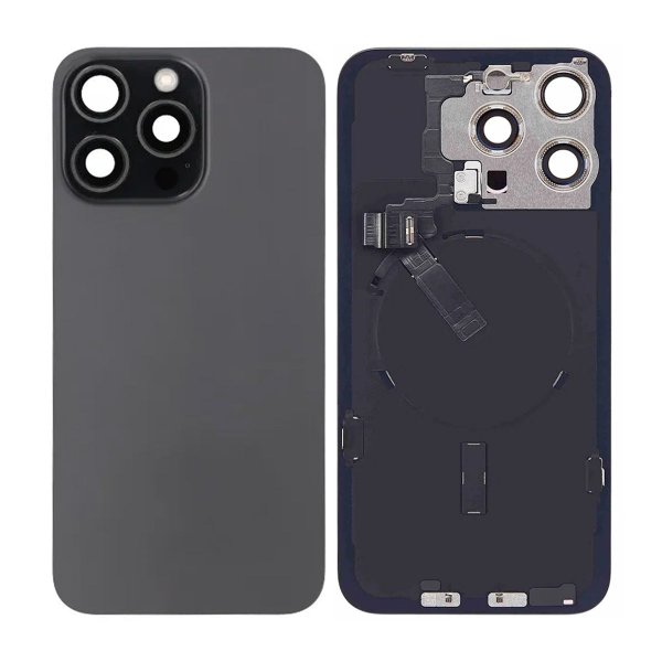 iPhone 15 Pro Max Takalasi Kokonainen OEM - Musta