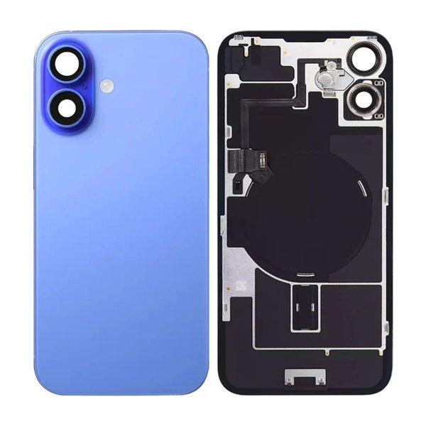 iPhone 16 Plus Takalasi pikkukomponenteilla - Keltainen