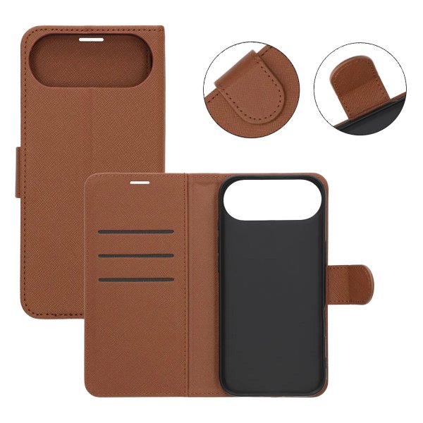 iPhone Air Kotelo jalustalla Ruskea