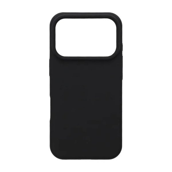 iPhone 17 Pro Max Kuori Liquid Silicone Musta