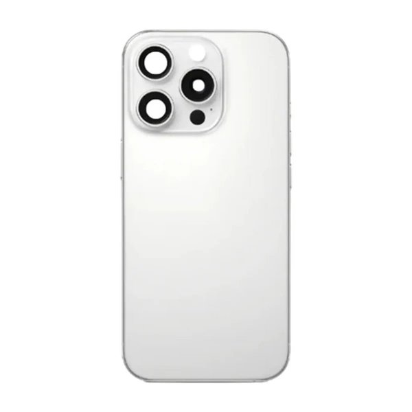 iPhone 16 Pro Max Takalasi pienosilla - Valkoinen Titaani