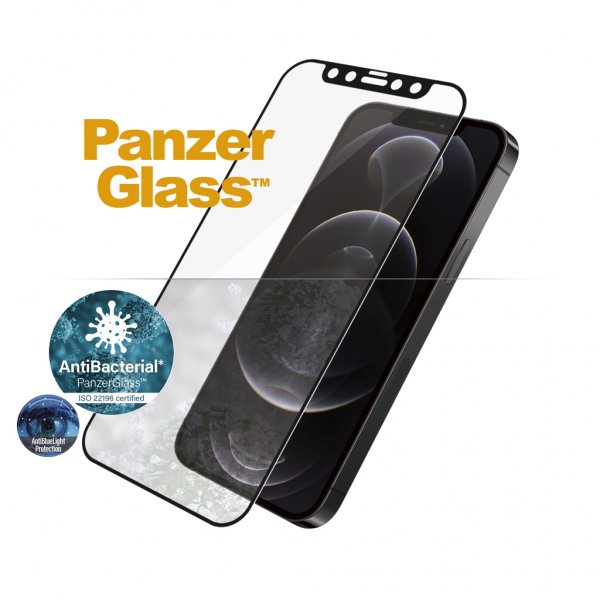 PanzerGlass iPhone 12/iPhone 12 Pro Näytönsuoja reunasta reunaan Anti-Blue Light