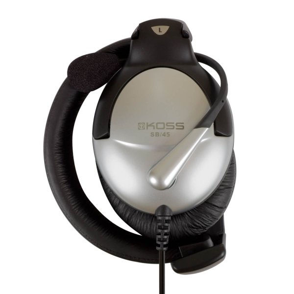 Koss Headset SB45 USB On-Ear hopea/musta