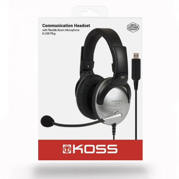 Koss Headset SB45 USB On-Ear hopea/musta