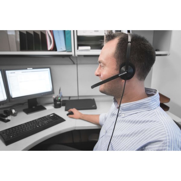 Koss Headset CS200-USB On-Ear Mic Musta
