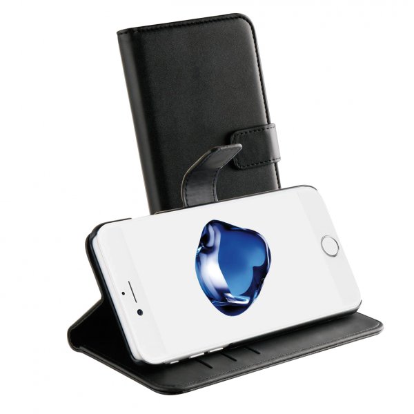 Vivanco iPhone 6/6S Plus/iPhone 7 Plus/iPhone 8 Plus -kotelo Classic Wallet, musta