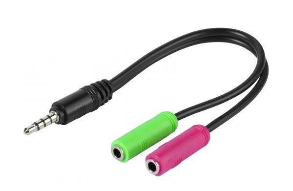 Vivanco Kuulokesovitin 3.5mm uros – 2x3.5mm naaras