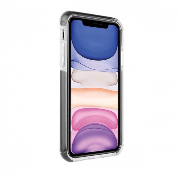 Vivanco iPhone 11 -suojakuori Rock Solid, musta läpinäkyvä