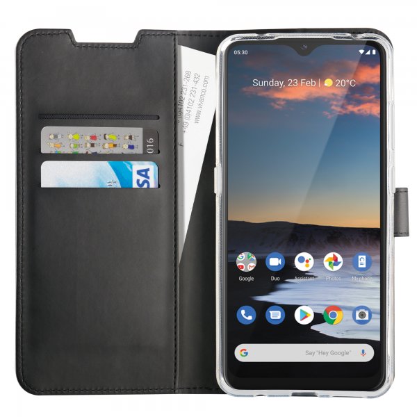 Vivanco Nokia G11/G21 Suojakotelo Classic Wallet Musta