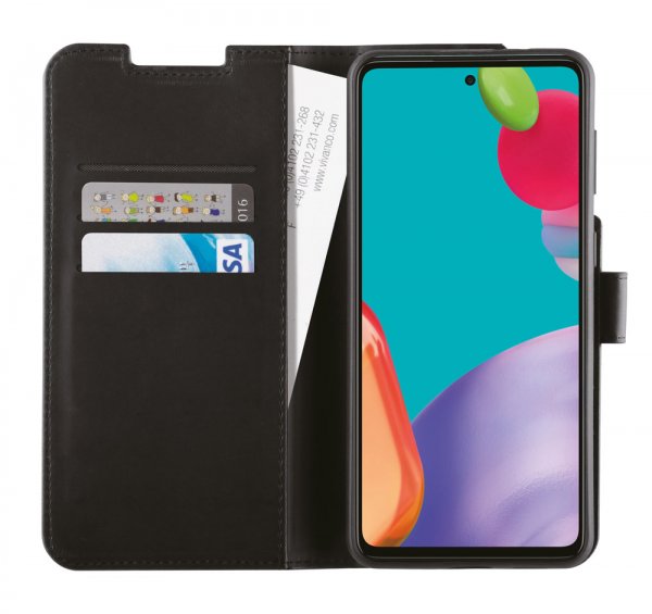 Vivanco Samsung Galaxy A53 5G -suojakotelo, Classic Wallet, musta