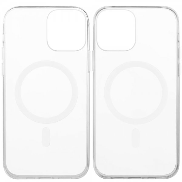 Vivanco iPhone 13 Pro -suojakuori Mag Steady MagSafe, läpinäkyvä