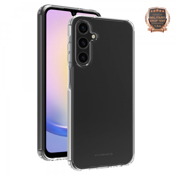 Vivanco Samsung Galaxy A25 Kuoret Safe & Steady Transparent