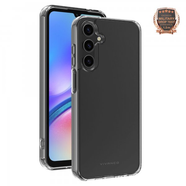 Vivanco Samsung Galaxy A05s kuori Safe & Steady Transparent