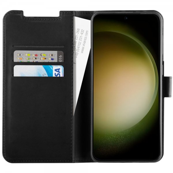 Vivanco Samsung Galaxy S24 Plus -kotelo, Classic Wallet, musta