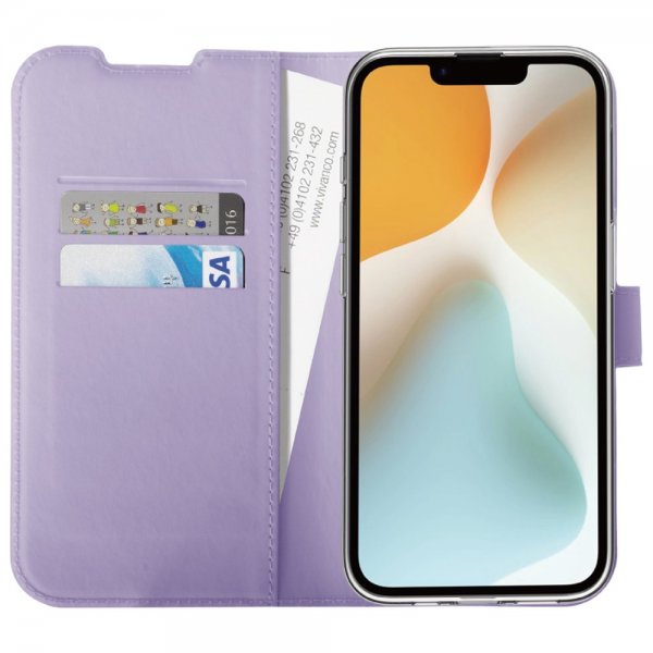Vivanco iPhone 16e/17e Classic Wallet -kotelo, laventeli