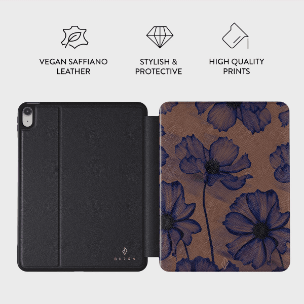 Burga iPad 10.9 (10. sukupolvi)/iPad 11 (A16) Folio Velvet Night -suojakotelo