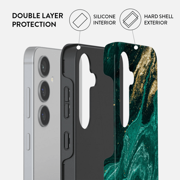 Burga Samsung Galaxy S24 Suojakuori Tough Emerald Pool