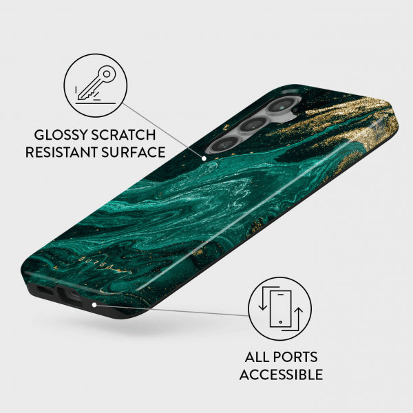 Burga Samsung Galaxy S24 FE Suojakuori Tough Emerald Pool