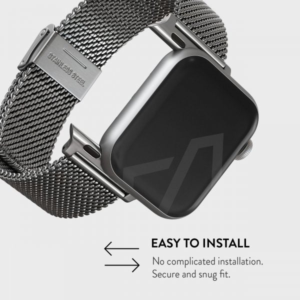 Burga Apple Watch 38/40/41/42mm ranneke, Mesh Elegance, hopea