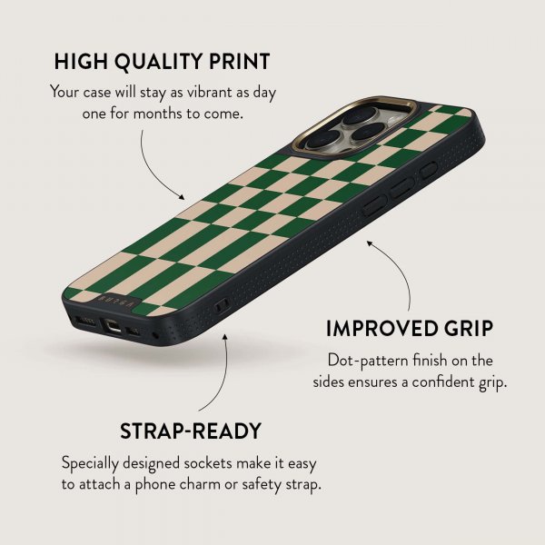 Burga iPhone 14 -suojakuori Elite Dark MagSafe Ivy League