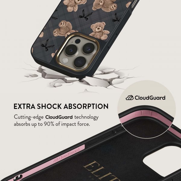 Burga iPhone 16 Plus Elite Dark MagSafe -suojakuori BFF