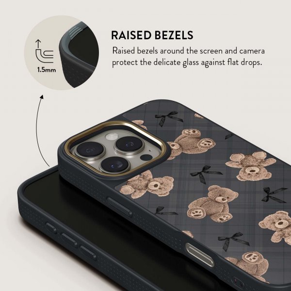 Burga iPhone 16 Plus Elite Dark MagSafe -suojakuori BFF