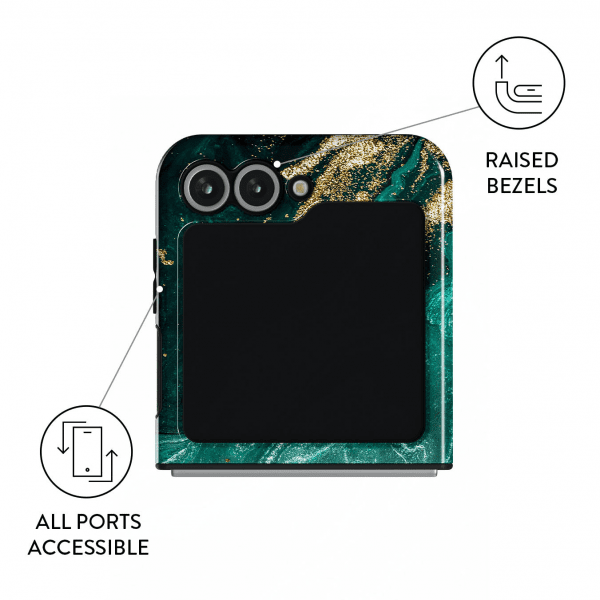Burga Samsung Galaxy Z Flip 6 Kuori Tough Emerald Pool