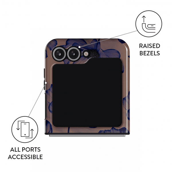Burga Samsung Galaxy Z Flip 6 Kuori Tough Velvet Night