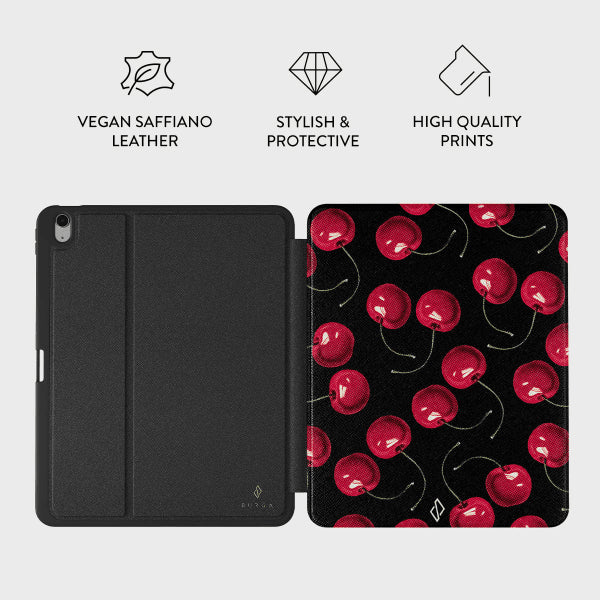 Burga iPad Air 13 (M2/M3/M4) -folio-suojakotelo, Cherrybomb
