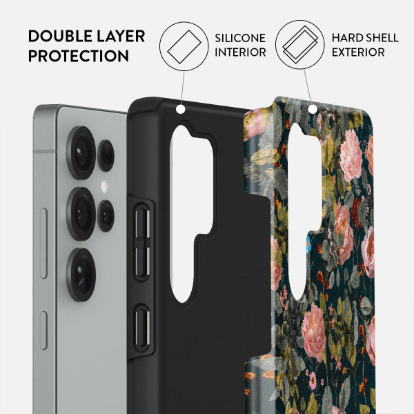 Burga Samsung Galaxy S25 Plus Tough Bloomy Garden -kuori