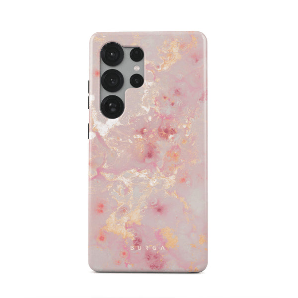 Burga Samsung Galaxy S25 -suojakuori Tough Golden Coral