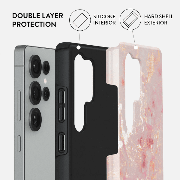 Burga Samsung Galaxy S25 Ultra Kuori Tough Golden Coral