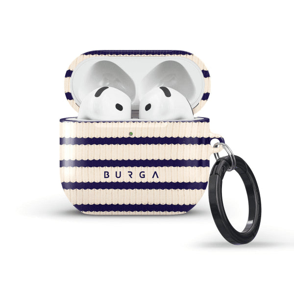 Burga AirPods 4 -kuori, Old Money -design