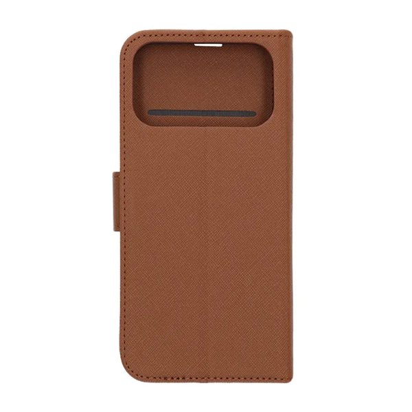 iPhone 17 Pro Kotelo korttipaikalla, jalustatoiminnolla, ruskea