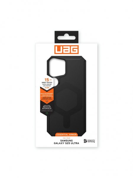 Urban Armor Gear (UAG) Samsung Galaxy S25 Ultra Kuori Essential Armor MagSafe Musta