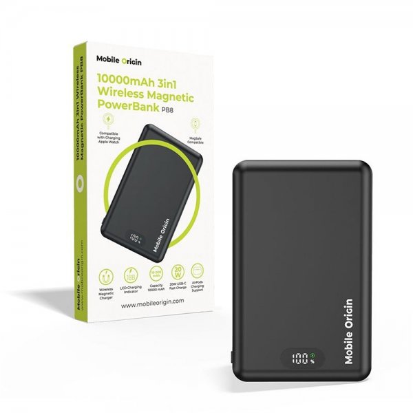 Mobile Origin 3-in-1-varavirtalähde 10 000 mAh MagSafe